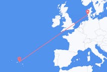 Fly fra Terceira til Esbjerg