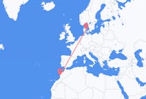 Flyg från Essaouira, Marocko till Århus, Danmark