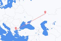 Flyreiser fra Oral, Kasakhstan til Kavala, Hellas