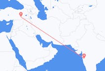 Flyreiser fra Pune, til Diyarbakir