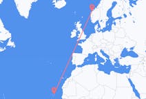 Flyg från Sal, Kap Verde till Ålesund