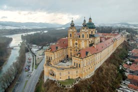 Prague to Vienna Private car via Melk Abbey and with Wachau Valley river cruise