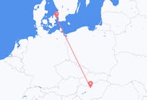 Flights from the city of Budapest to the city of Copenhagen
