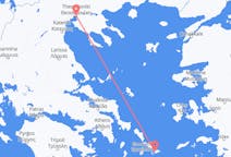 Lennot Mykonoksesta, Kreikka Thessalonikiin, Kreikka