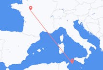 Vols depuis la ville de Pantelleria vers la ville de Tours