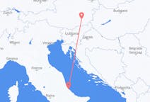 Flyg från Pescara, Italien till Graz, Österrike