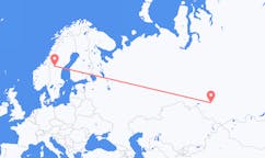Flights from Novosibirsk, Russia to Östersund, Sweden