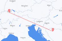 Flights from Zurich to Banja Luka