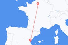 Flights from from Valencia to Paris