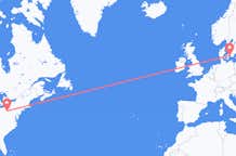 来自美国出发地 匹兹堡目的地 丹麦哥本哈根的航班