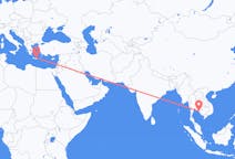 Flyreiser fra Trat-provinsen, Thailand til Iraklio, Hellas