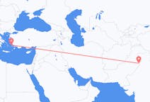 出发地 巴基斯坦拉合爾目的地 希腊萊羅斯島的航班