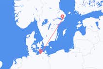 从罗斯托克飞往斯德哥尔摩的航班