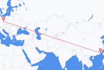 Flyreiser fra Xiamen, Kina til Dresden, Tyskland