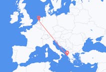 Vluchten van Amsterdam, Nederland naar Korfoe, Griekenland