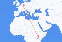 Flyg från Eldoret, Kenya till Karlsruhe, Tyskland