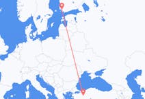 Loty z Turku, Finlandia do Eskişehiru, Turcja