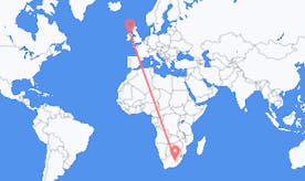 Flyrejser fra Lesotho til Nordirland