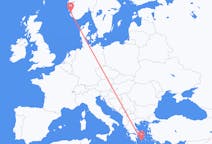 Flights from Stavanger, Norway to Plaka, Milos, Greece