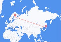 Flights from Hakodate, Japan to Kajaani, Finland