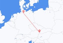 Flyg från Bratislava, Slovakien till Hamburg, Tyskland