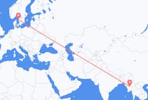Flyrejser fra Naypyidaw, Myanmar (Burma) til Göteborg, Sverige
