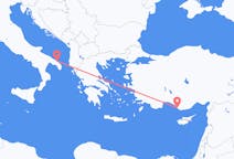 Loty z Gazipaşa, Turcja z Brindisi, Włochy
