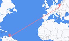 Flyreiser fra Barcelona, Venezuela til Lodz, Polen
