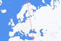 Flyg från Amman, Jordanien till Lakselv, Norge