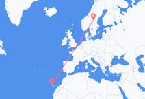 Flights from Santa Cruz de La Palma, Spain to Sveg, Sweden