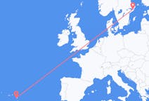 Flights from Ponta Delgada, Portugal to Stockholm, Sweden