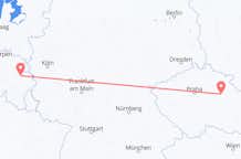 Flyg från Liege, Belgien till Pardubice, Tjeckien