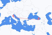 Рейсы из Перуджи, Италия в Трабзон, Турция