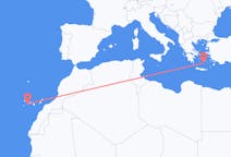 Flights from San Sebastián de La Gomera, Spain to Santorini, Greece