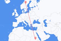 Flights from from Khartoum to Östersund