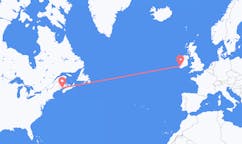 Flyg från Saint John, Amerikanska Jungfruöarna, Kanada till Killorglin, Irland