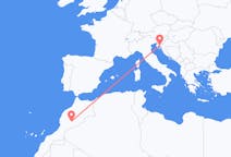 Flights from from Ouarzazate to Rijeka