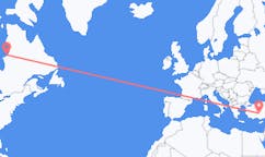 Flyreiser fra Kuujjuarapik, Canada til Konya, Tyrkia