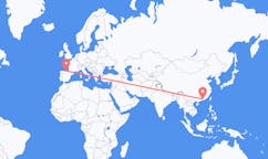Flyreiser fra Huizhou, Kina til Santander, Spania