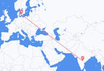 Flyreiser fra Hyderabad, til København