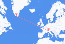 Voos de Milão, Itália para Narsaq, Groenlândia