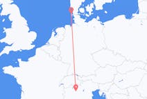 Flyreiser fra Westerland, Tyskland til Milano, Italia