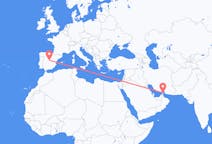 Flights from Khasab, Oman to Madrid, Spain