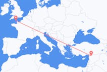Flyreiser fra Aleppo, Syria til Alderney, Guernsey