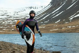 Hiking and wakeboarding, waterskiing trip in Westfjords