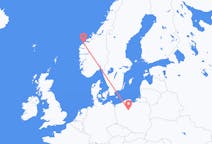 Flyreiser fra Ålesund, Norge til Bydgoszcz, Polen