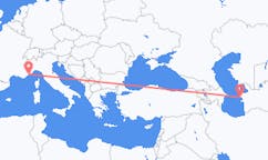 เที่ยวบิน จาก Türkmenbaşy, เติร์กเมนิสถาน ไปยัง นิส, ฝรั่งเศส