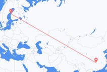 Flyrejser fra Zhangjiajie, Kina til Vasa, Finland