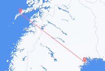 出发地 挪威出发地 莱克内斯目的地 瑞典Luleå的航班