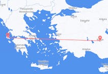 Fly fra Konya til Cephalonia